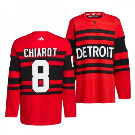 Miehille NHL Detroit Red Wings Pelipaita Ben Chiarot 8 Adidas 2022-23 Reverse Retro 2.0 Punainen Authentic
